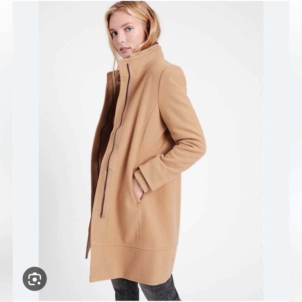 Banana Republic Camel/Tan Wool Blend Coat